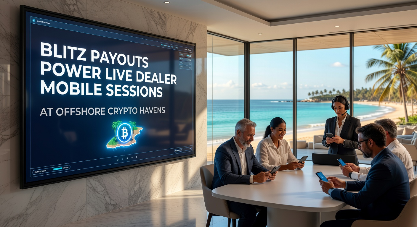 Mobile phone displaying a live roulette wheel with overlaid crypto wallet interface and blitz payout confirmation popping up in real-time
