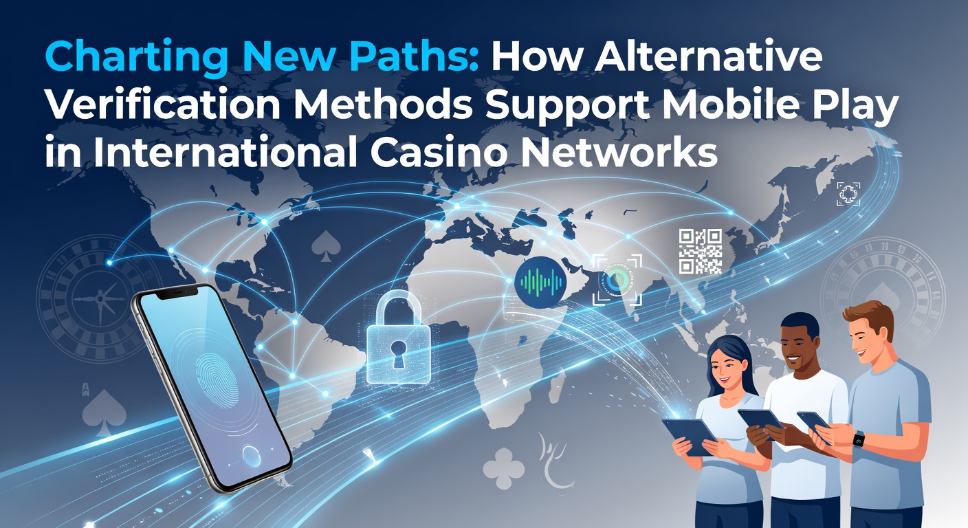 Mobile device displaying secure verification interface for international casino networks