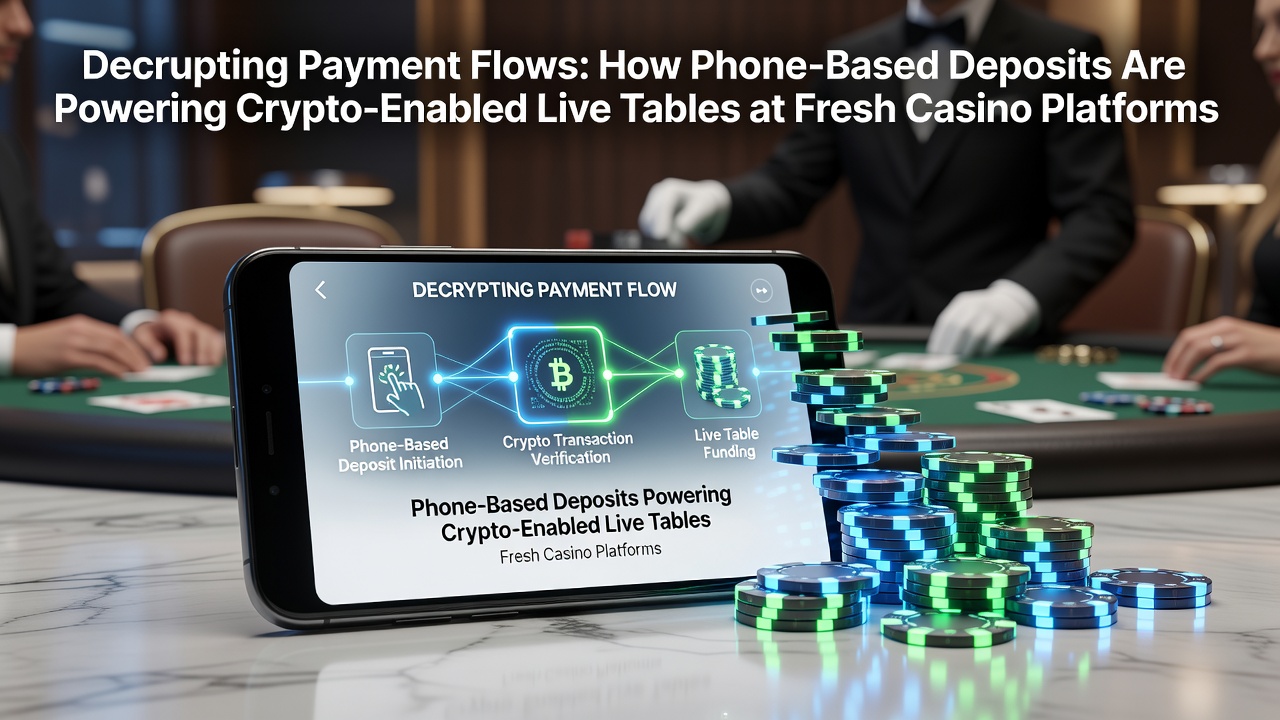 Phone deposit interface showing seamless integration with crypto live dealer tables at emerging casino platforms