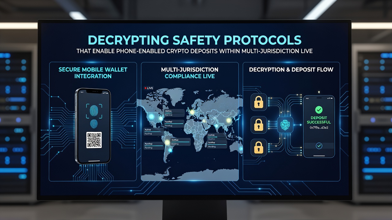 Illustration of multi-jurisdiction compliance workflow for crypto deposits via phone