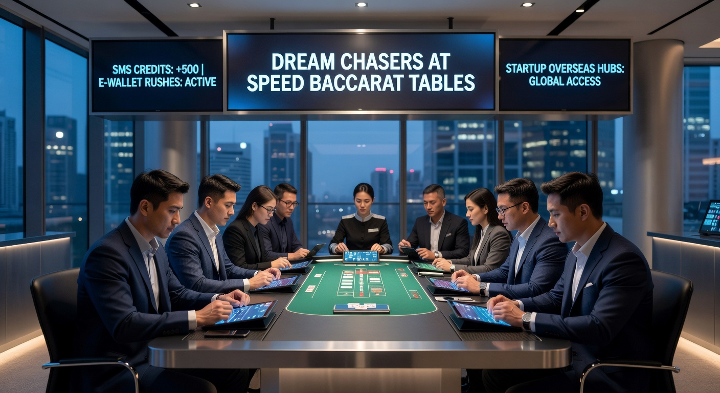 Dynamic visualization of e-wallet transactions lighting up during a live speed baccarat session