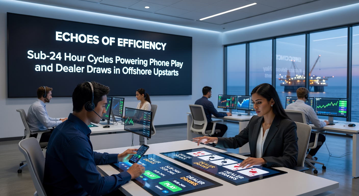 Vibrant digital dashboard showing lightning-fast transaction cycles on a mobile screen, highlighting phone deposits and live dealer interfaces in an offshore casino platform