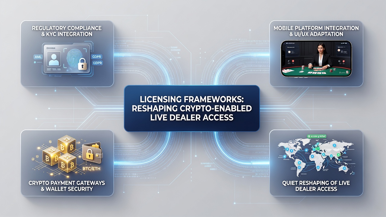 Regulatory compliance dashboard monitoring crypto live dealer mobile sessions