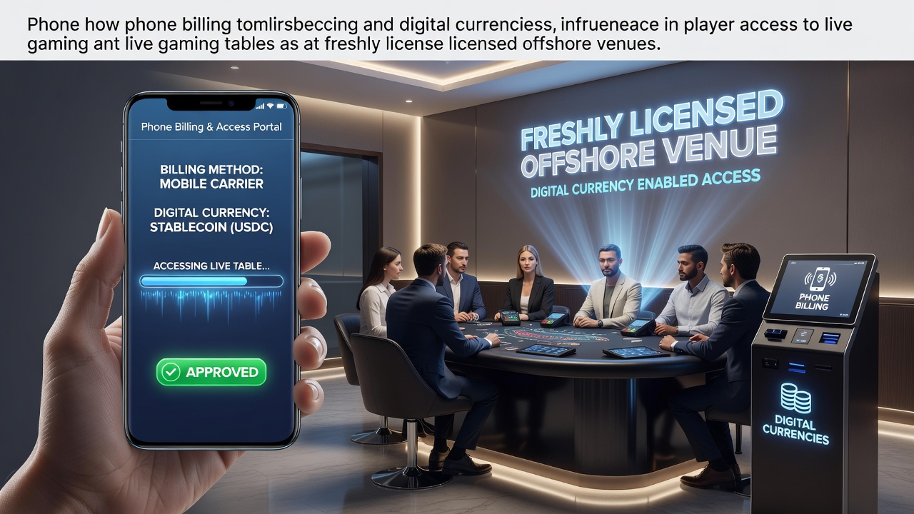 Players accessing live dealer tables via phone billing and crypto at offshore venues