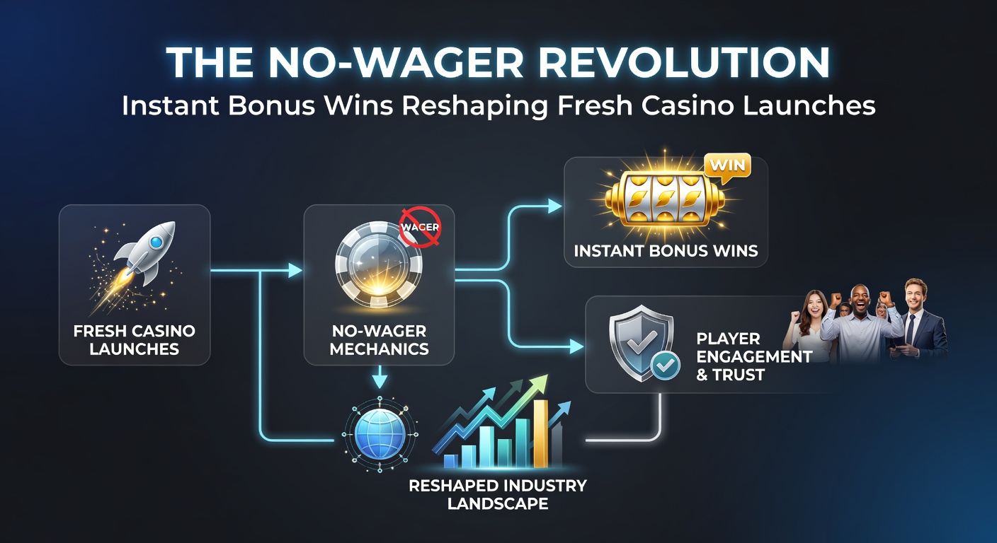 Sleek interface of a modern casino app displaying a no-wager bonus claim screen with instant cashout button highlighted